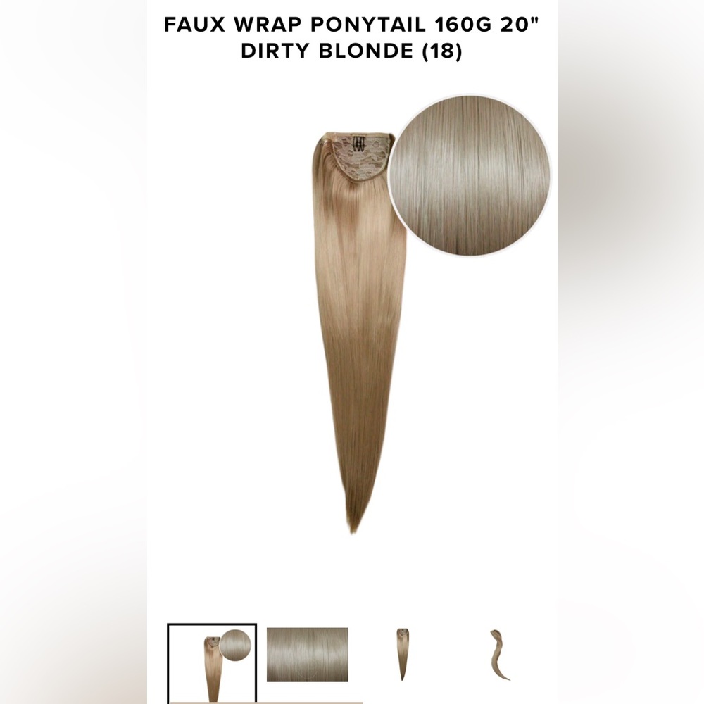 Ponytail wrap #18 dirty blonde NWOT